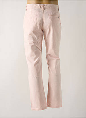 Pantalon chino fermeture zippée sous rabat boutonné rose TORRENTE femme