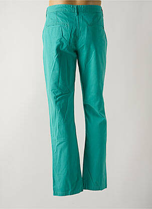 Pantalon chino fermeture zippée sous rabat boutonné bleu TORRENTE femme