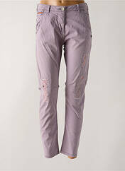 Pantalon slim violet MAISON SCOTCH pour femme seconde vue