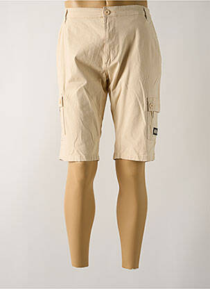 Bermuda tissage popeline taille normale beige BILL TORNADE homme