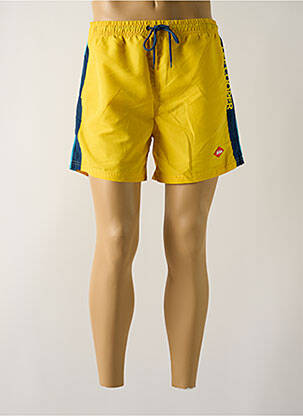 Short de bain fond doublé jaune LEE COOPER homme
