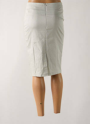 Jupe mi-longue taille normale gris LUCY & CO femme