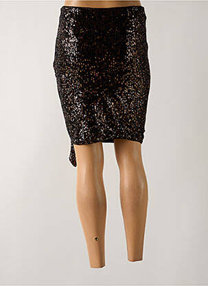 Jupe mi-longue stretch noir CAMAIEU femme