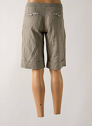 Bermuda coupe droite taille normale gris HUGO BOSS femme