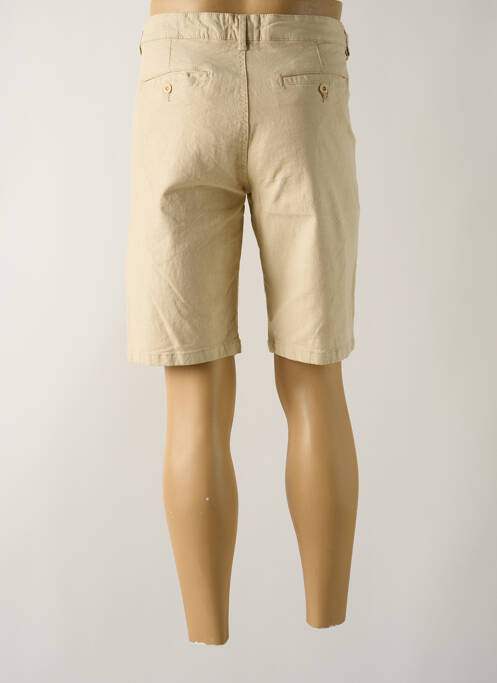 Bermuda coupe droite taille normale beige BILL TORNADE homme