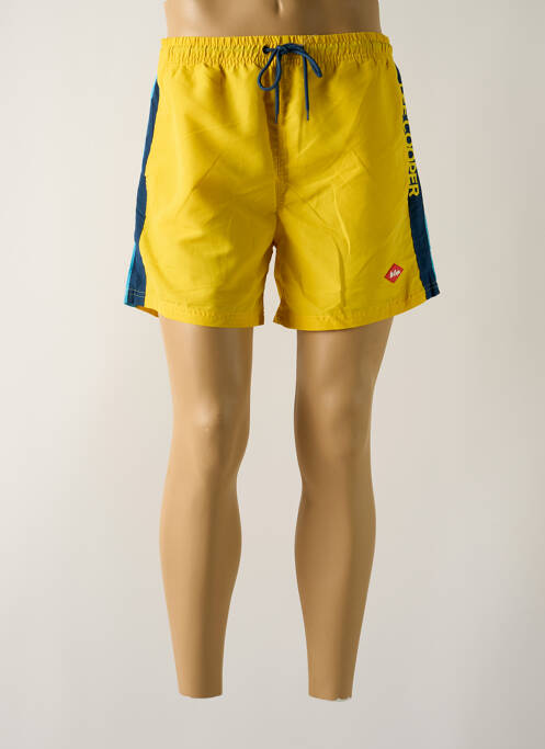 Short de bain fond doublé jaune LEE COOPER homme