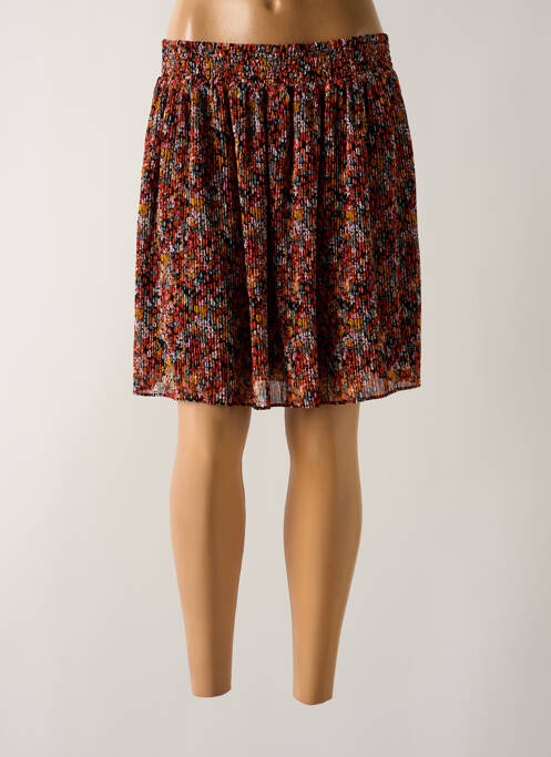 Jupe mi-longue taille normale noir CAMAIEU femme