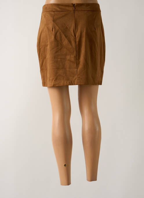 Jupe courte marron CAMAIEU pour femme
