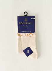 Chaussettes beige TORRENTE pour femme seconde vue