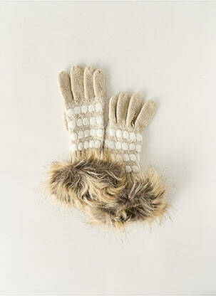 Gants stretch beige PEPE JEANS fille