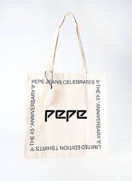 Sac forme cabas forme cabas beige PEPE JEANS femme