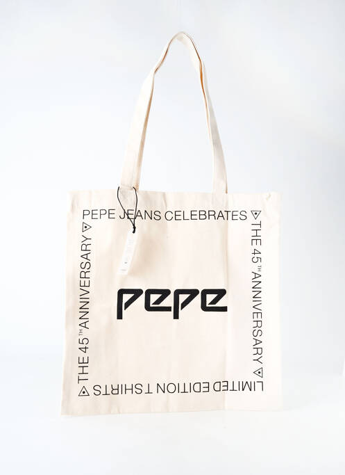 Sac forme cabas forme cabas beige PEPE JEANS femme