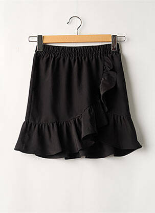 Jupe courte taille élastique noir ART DU BASIC femme