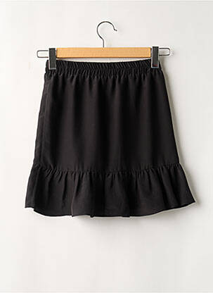 Jupe courte taille élastique noir ART DU BASIC femme