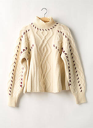 Pull coupe droite manches longues beige BA&SH femme