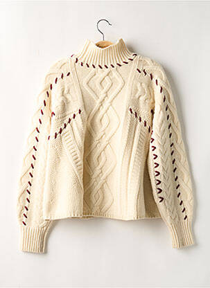 Pull coupe droite manches longues beige BA&SH femme