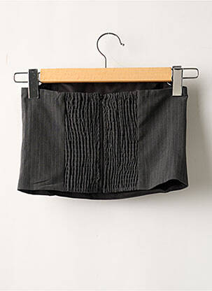Top stretch sans manche gris GESTUZ femme
