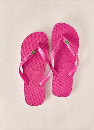 Tongs bout ouvert talon plat jusqu'à 3cm rose HAVAIANAS femme