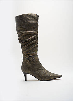 Bottes bout pointu talon de 4 à 6cm marron MADISON femme