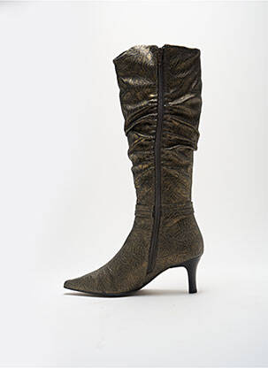 Bottes bout pointu talon de 4 à 6cm marron MADISON femme