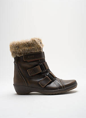 Bottines/boots bout rond talon de 4 à 6cm marron SUAVE femme