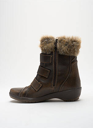 Bottines/boots bout rond talon de 4 à 6cm marron SUAVE femme