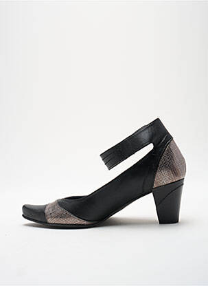 Escarpins cubain talon de 4 à 6cm noir GEO-REINO femme