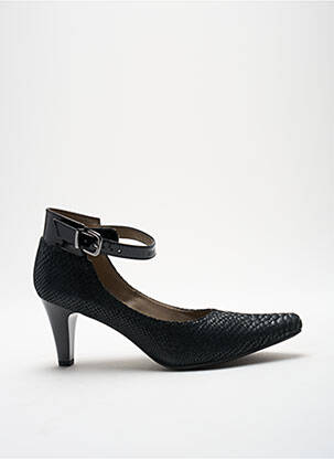 Escarpins tissage satiné talon de 4 à 6cm noir SWEET femme