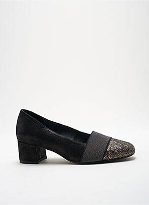 Escarpins nubuck talon de 4 à 6cm noir ARTIKA SOFT femme