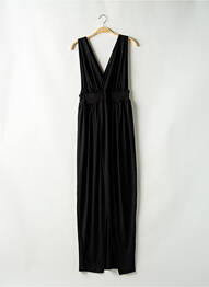 Robe longue coupe évasée sans manche noir BOOHOO femme