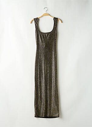 Robe longue imprimé fantaisie sans manche or BOOHOO femme