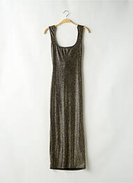 Robe longue imprimé fantaisie sans manche or BOOHOO femme