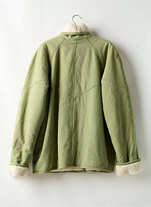 Manteau long coupe droite sans capuche vert TULAROSA femme