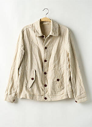Veste casual fermeture boutonnée sur le devant beige GANT homme
