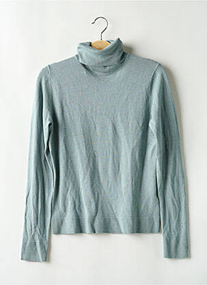 Pull col roulé resserrée sur le bas manches longues bleu EASY WEAR femme
