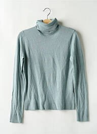 Pull col roulé resserrée sur le bas manches longues bleu EASY WEAR femme