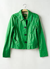 Veste en cuir vert OAKWOOD pour femme seconde vue