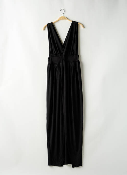 Robe longue coupe évasée sans manche noir BOOHOO femme