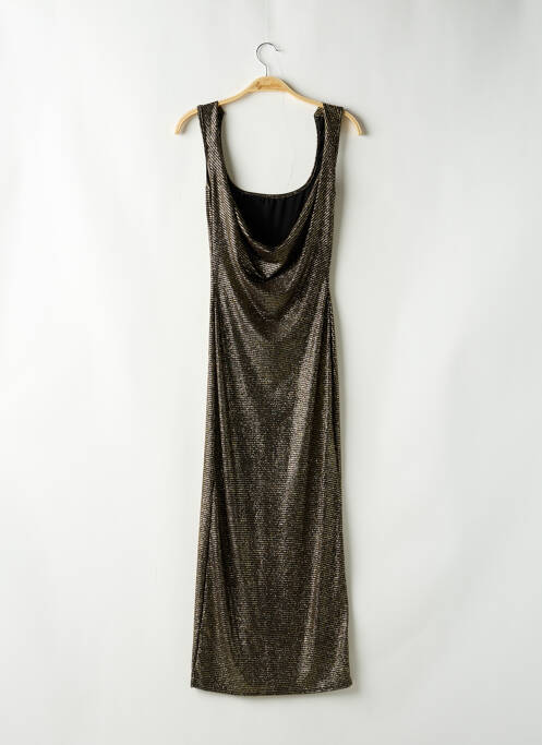 Robe longue manches dos nu sans manche or BOOHOO femme