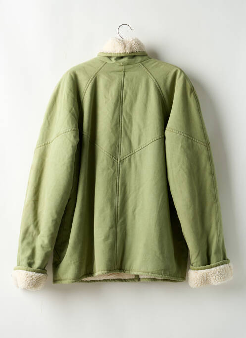 Manteau long coupe droite sans capuche vert TULAROSA femme