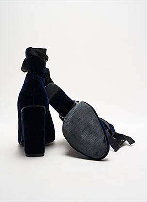 Bottines/boots talon bottier talon de 7 à 9cm bleu ZARA femme