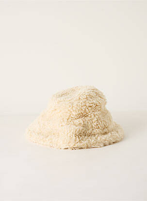 Chapeau forme bob beige NUMERO 6 femme