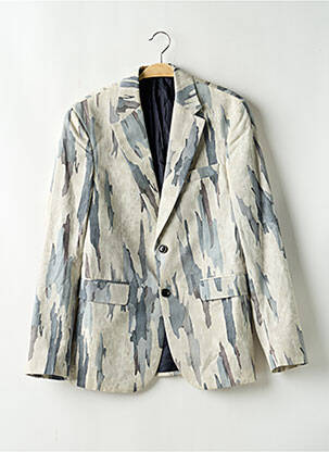 Blazer poignets boutonnés avec fente gris CERRUTI 1881 homme