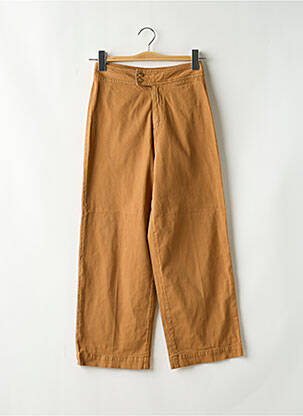 Pantalon droit stretch taille haute beige SÉZANE femme