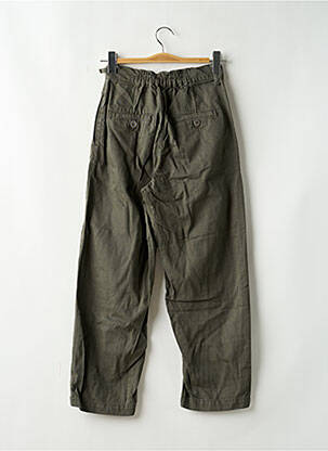 Pantalon droit taille à pinces taille haute vert ZARA femme