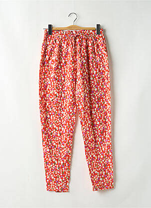 Pantalon slim taille élastique taille normale rouge LILI & LALA femme