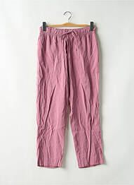 Pantalon 7/8 taille haute taille haute rose ZARA femme