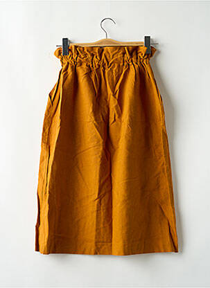 Jupe mi-longue coupe évasée marron ZARA femme