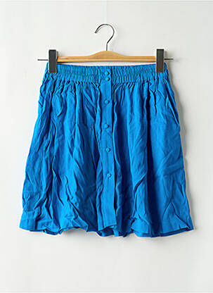Jupe courte poches bleu ZARA femme