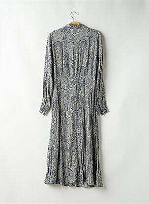 Robe longue manches longues manches longues bleu H&M femme
